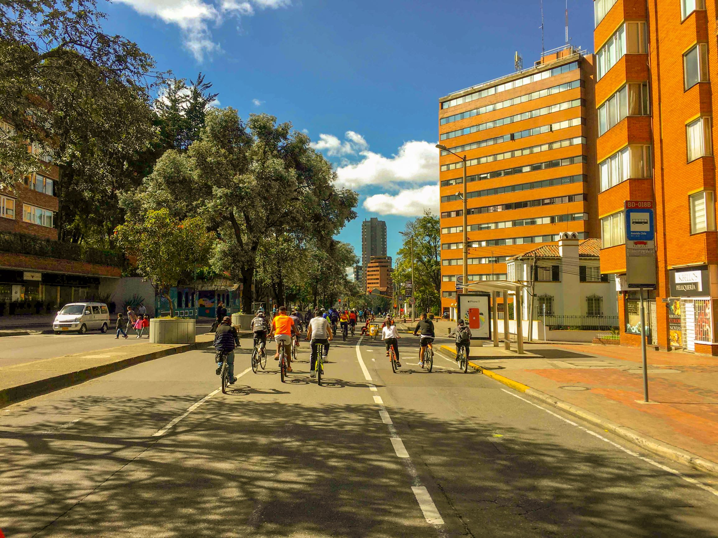 Ride on “Ciclovía Bogotá”.
